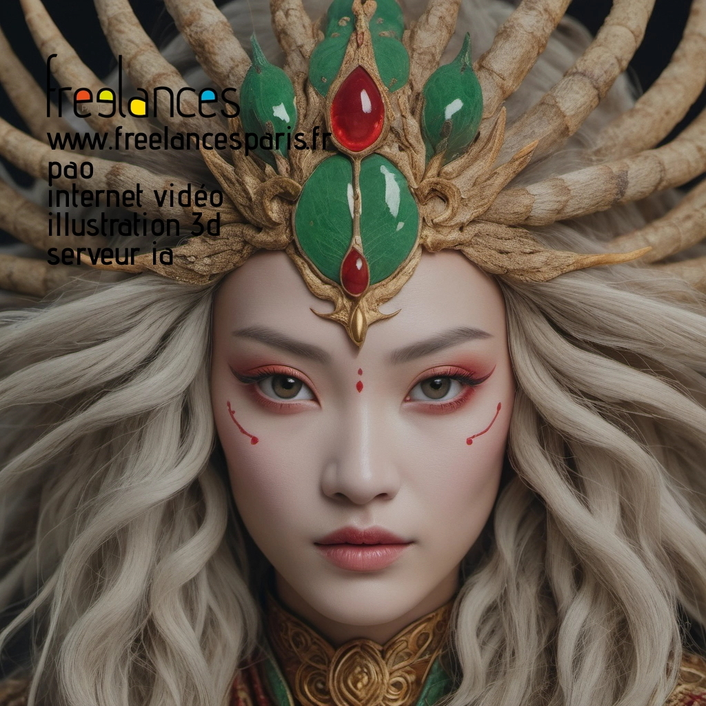 Pao mise en page internet vidéo illustration 3d serveur IA générative AI freelance paris studio de création magazines 8linfnf0